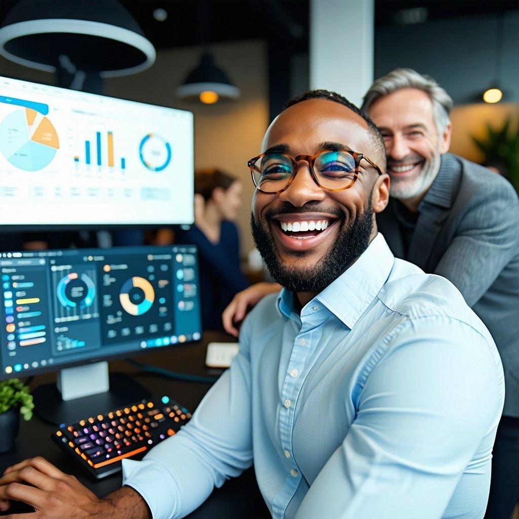 telecom service provider employees happily using brandcontrol
