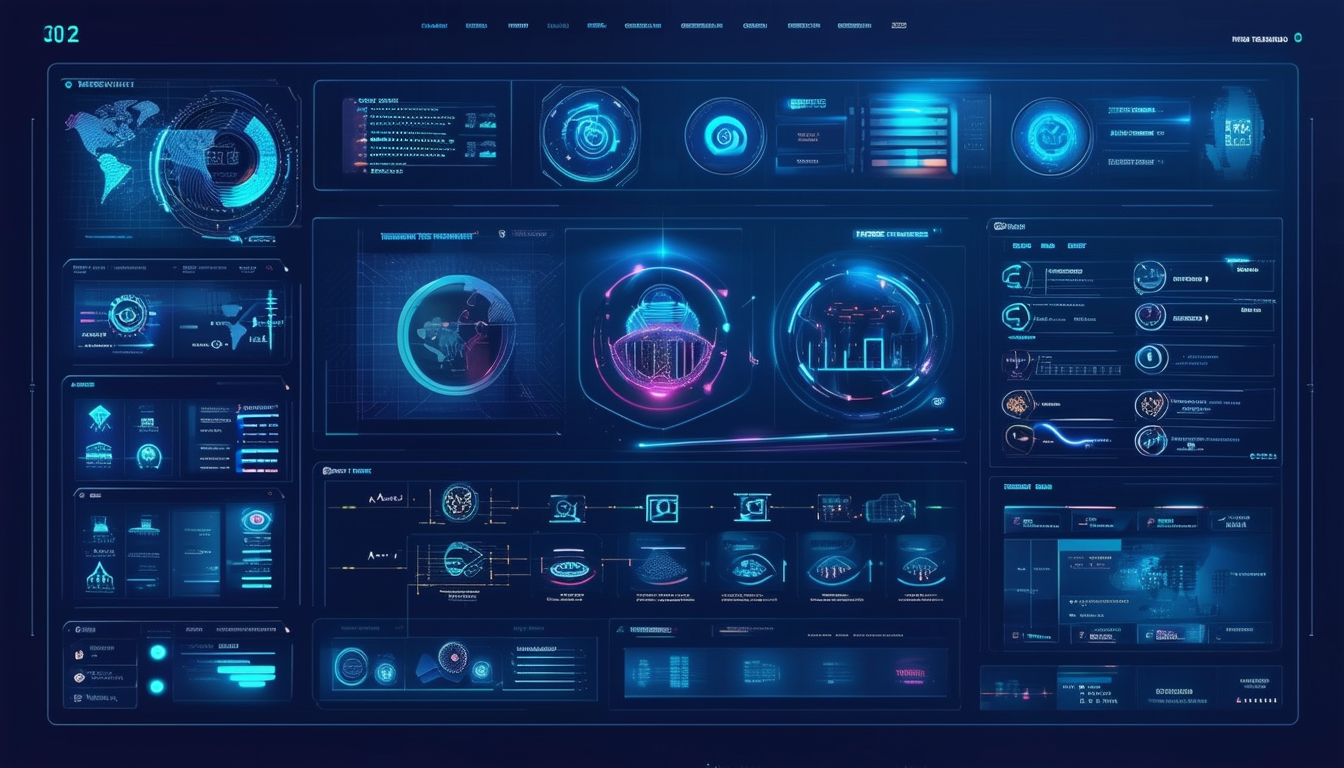 A futuristic telecom dashboard showcasing streamli